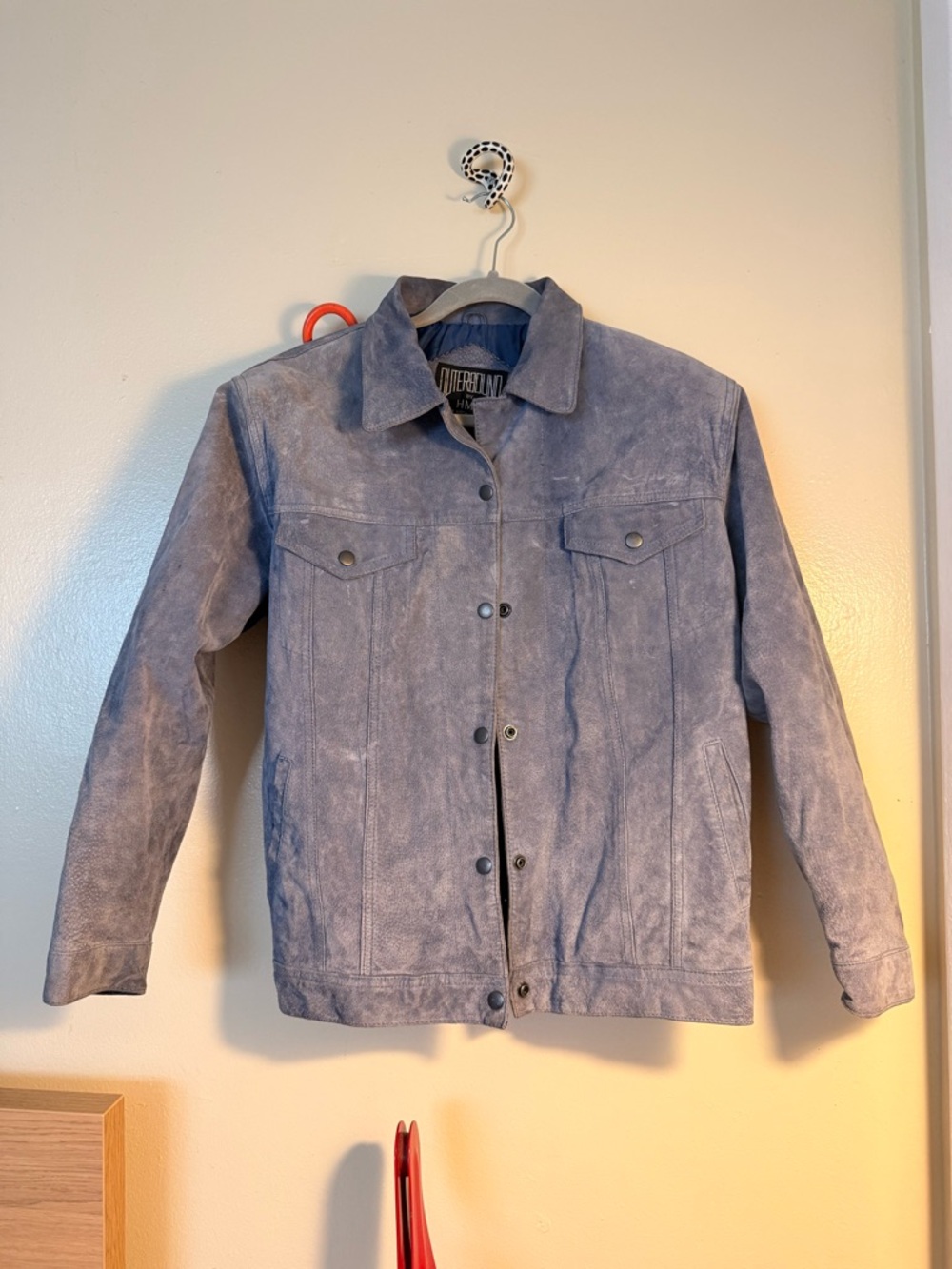 Outerbound by HMS Leather Jacket in Dusty Blue